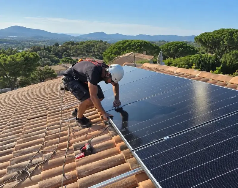 Installateur panneaux solaires Montauroux — pose photovoltaïque sur toiture
